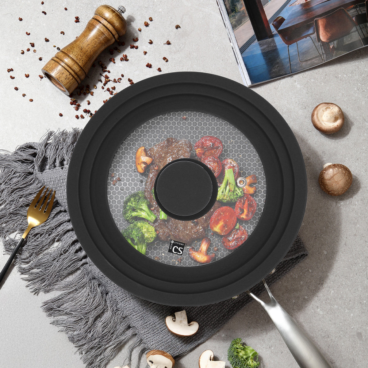 Sola Universal Glass Lid for Saucepan - 28/30/32cm