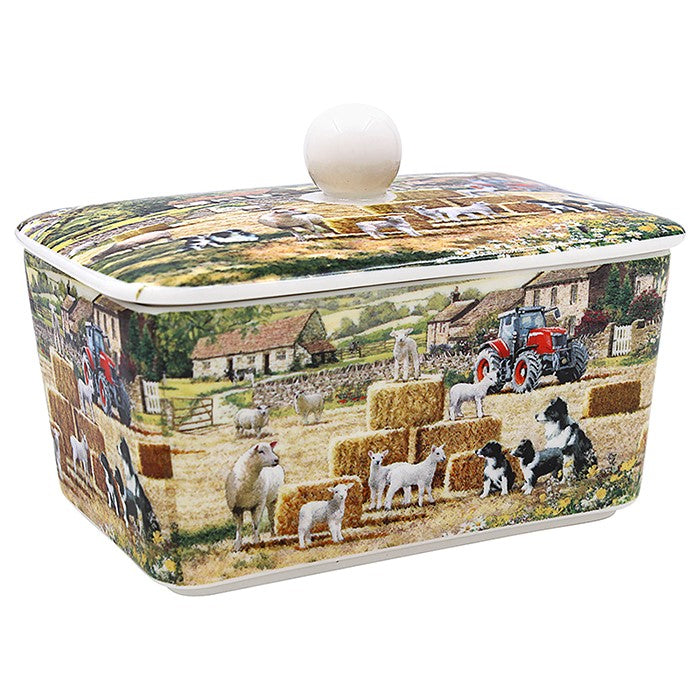 Collie & Sheep Butter Dish
