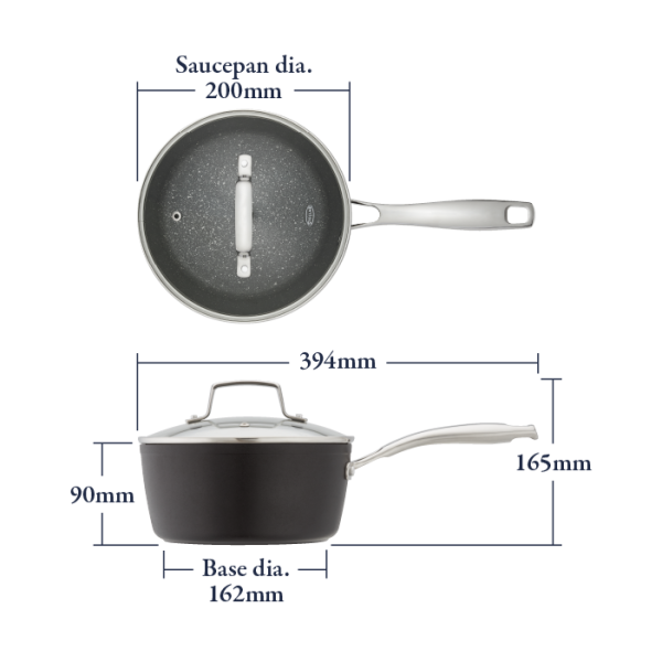 Stellar Rocktanium 20cm Non-Stick Saucepan