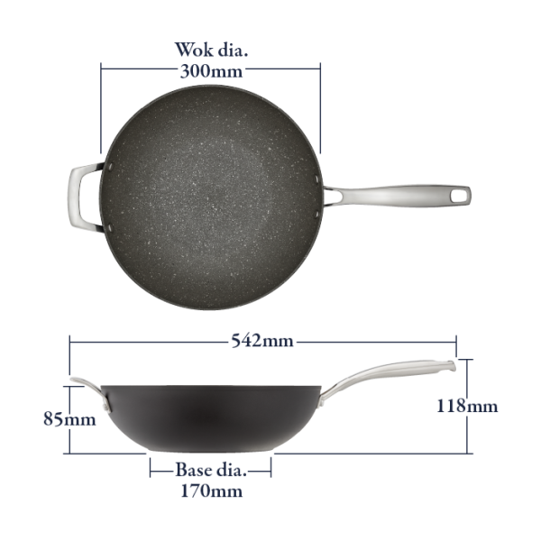 Stellar Rocktanium 30cm Non-Stick Wok