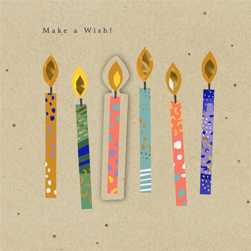 Make a Wish Birthday Greetings Card