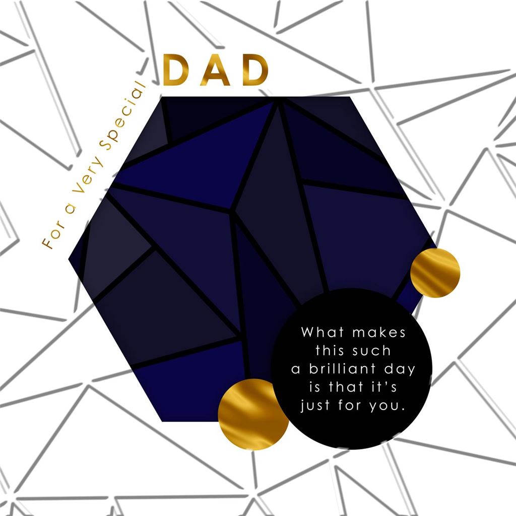Very Special Dad Birthday Greetings Card