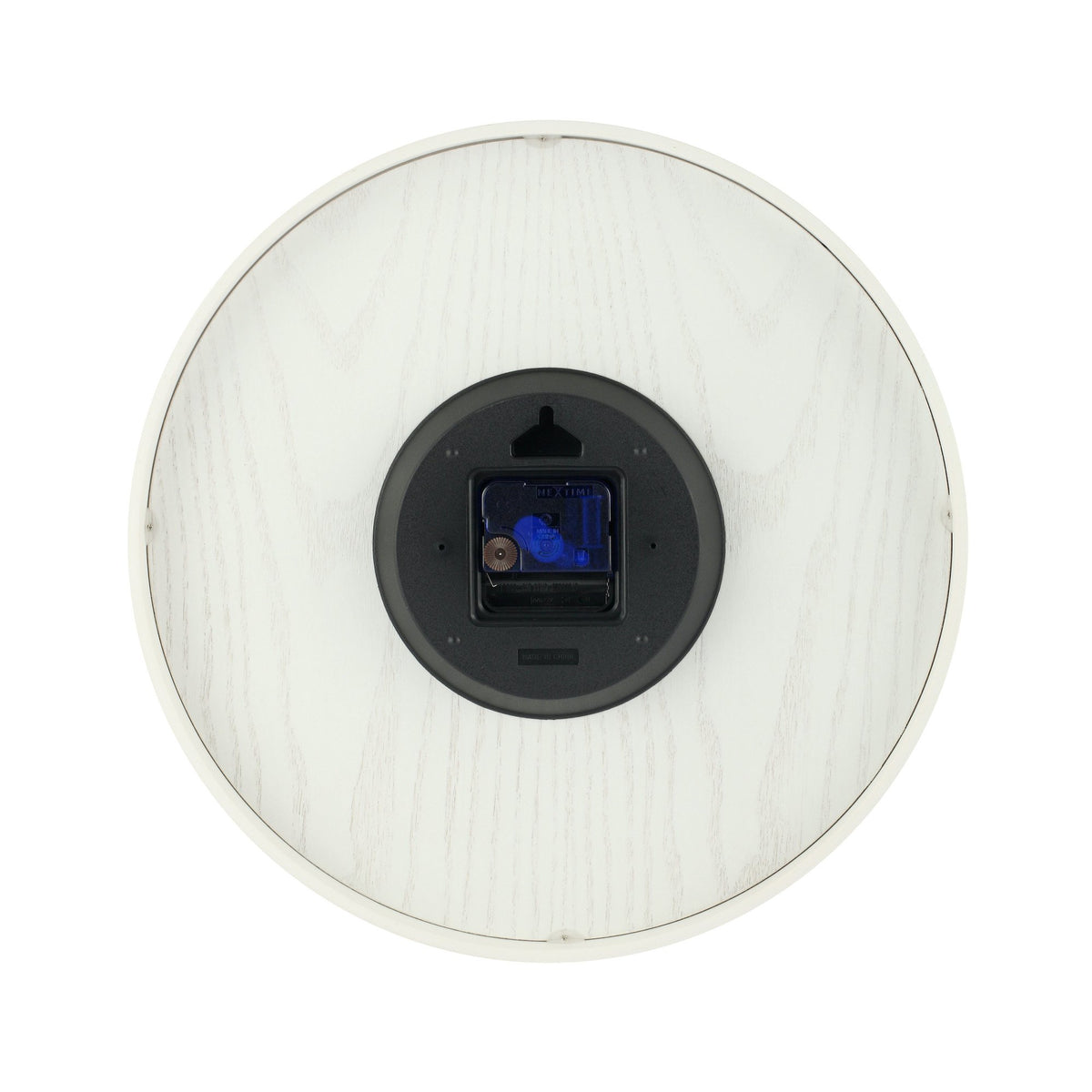 NeXtime - Wall clock – 52.8 x 3 cm - Wood - White - 'Wood Wood Big'