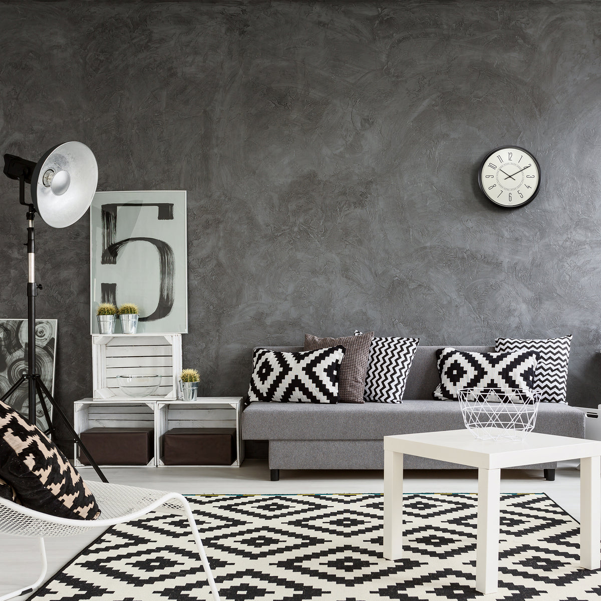 Wall Clock - Glow in the dark - White - 35 cm - Silent -  Luminous - NeXtime