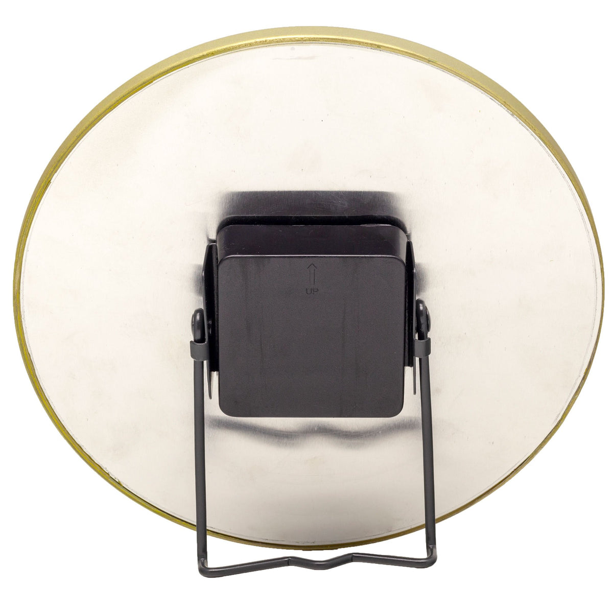 NeXtime- Table / Wall clock - Ø 20 cm - Glass / Metal - Black - 'Marble'