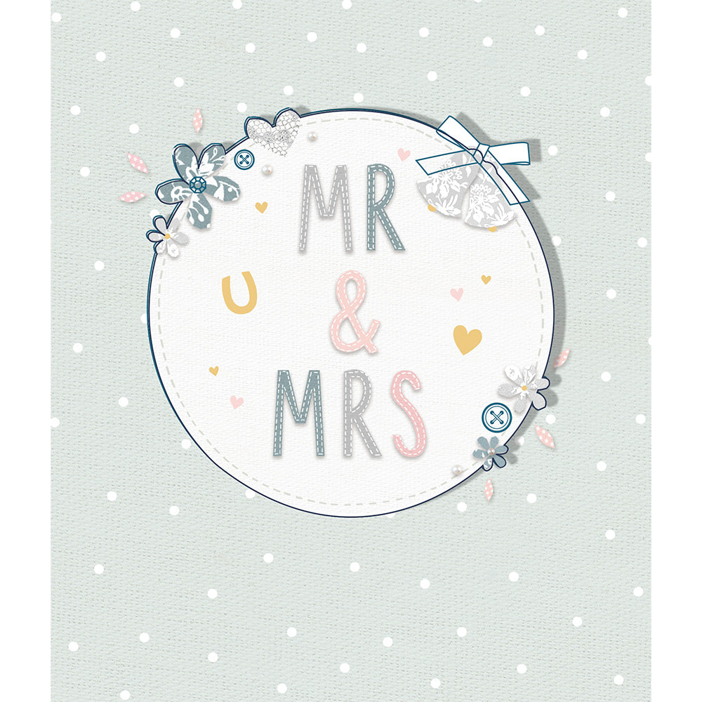 Mr & Mrs Wedding Greetings Card