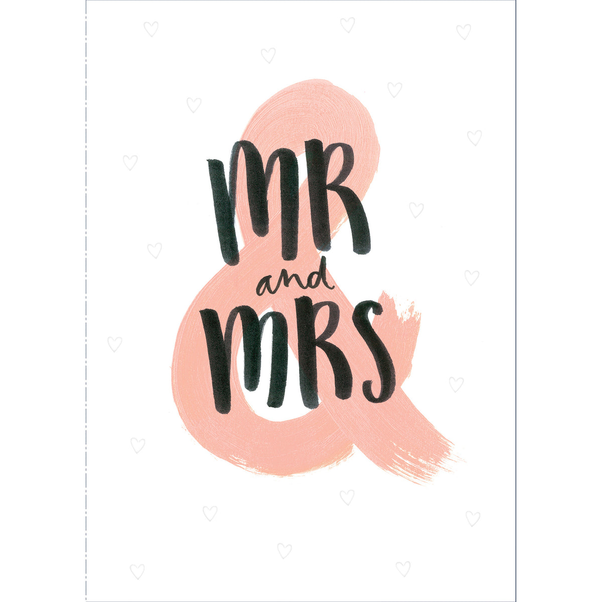 Mr & Mrs Wedding Greetings Card