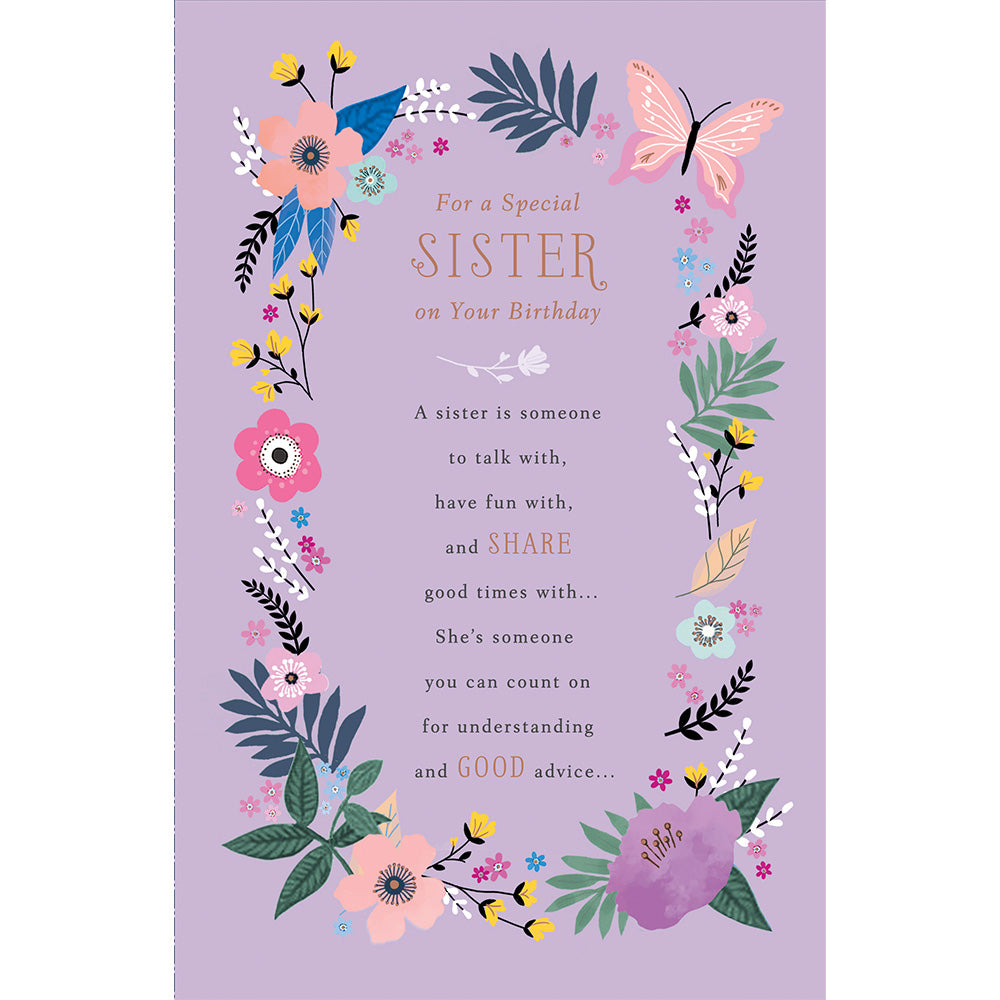 Sister Birthday Greetings Card