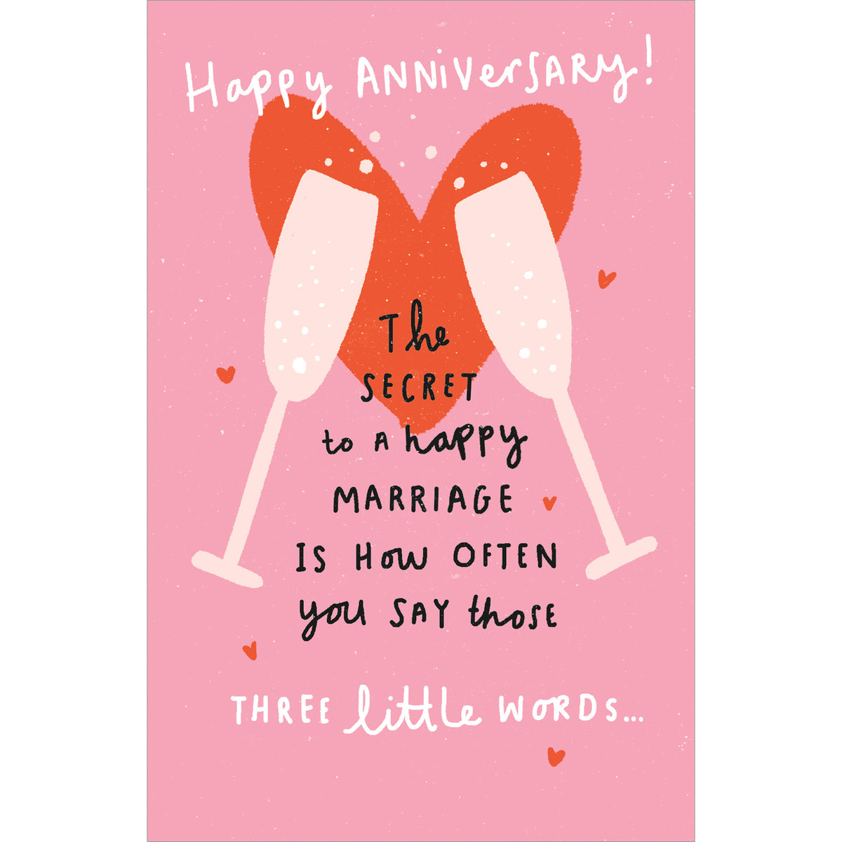 Happy Anniversary Champagne Greetings Card