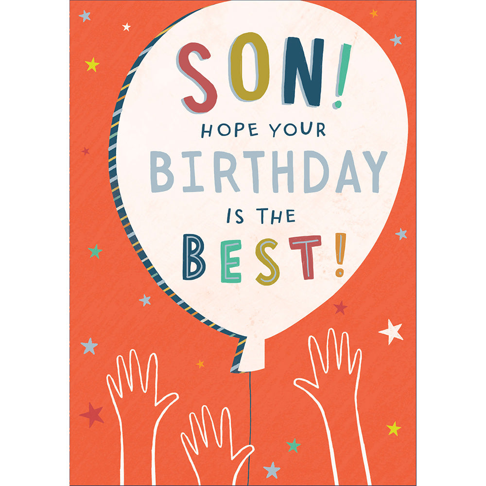 Son Best Birthday Greetings Card
