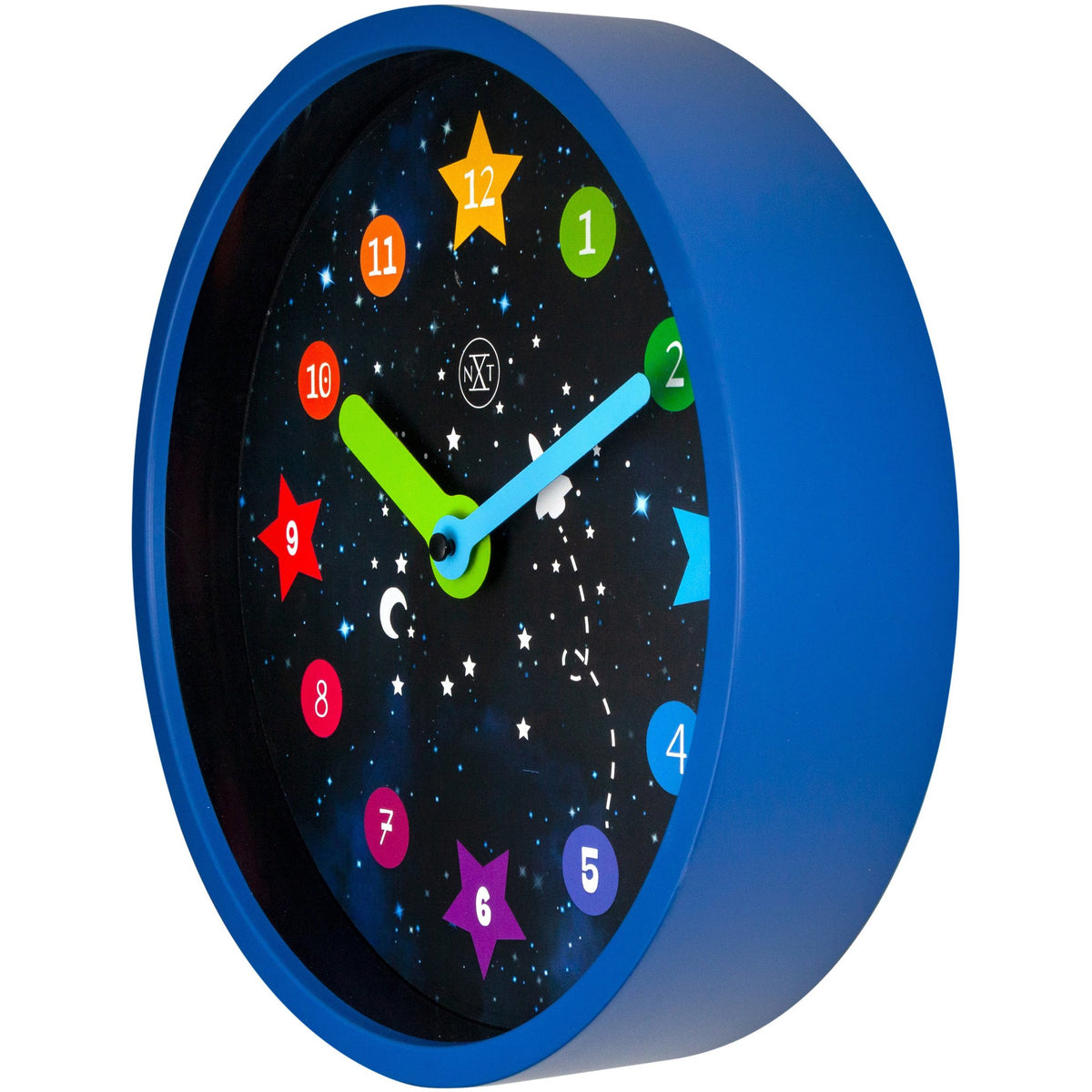 nXt- Wall clock - Ø 26 cm - Plastic - Black - 'Apollo'