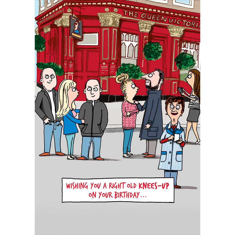 Knees Up Birthday Greetings Card
