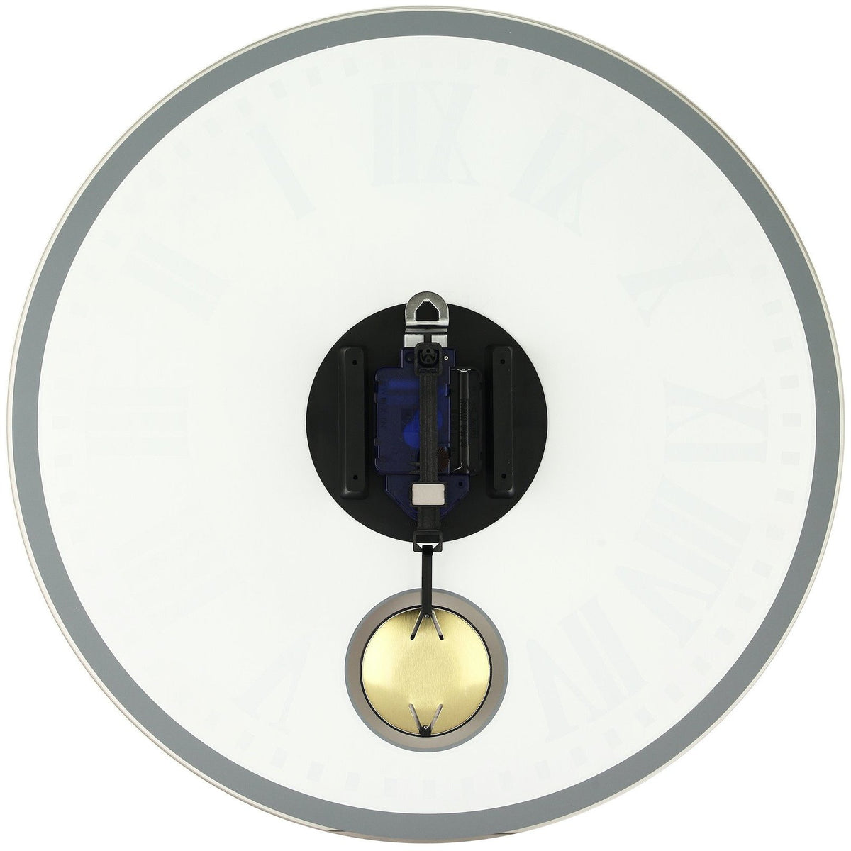 NeXtime - Wall clock – 43 x 4.2 cm - Glass - White - 'Romana'