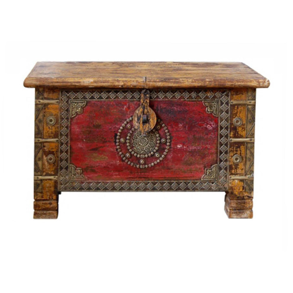 Accent Mango Wood Vintage Style Chest