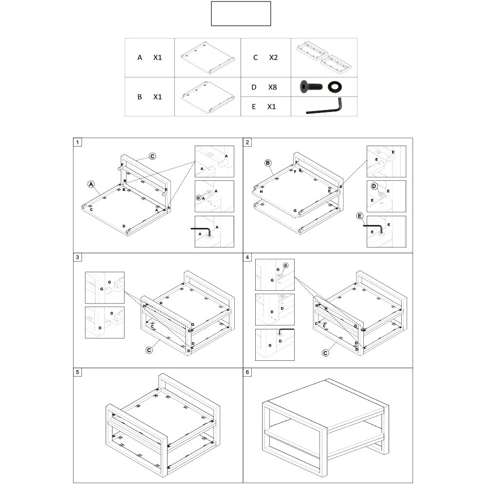 Frais Wood & Metal Side Table