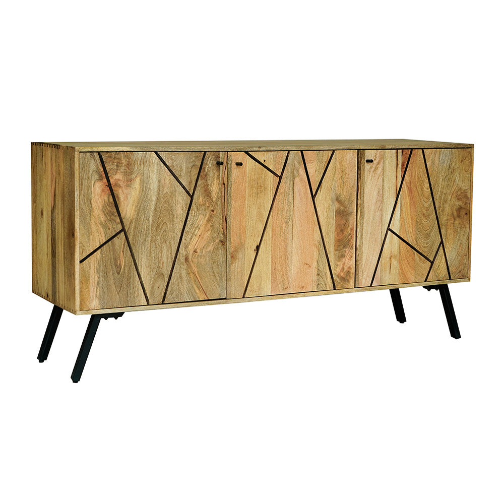 Amar 3 Door Mango Wood Sideboard