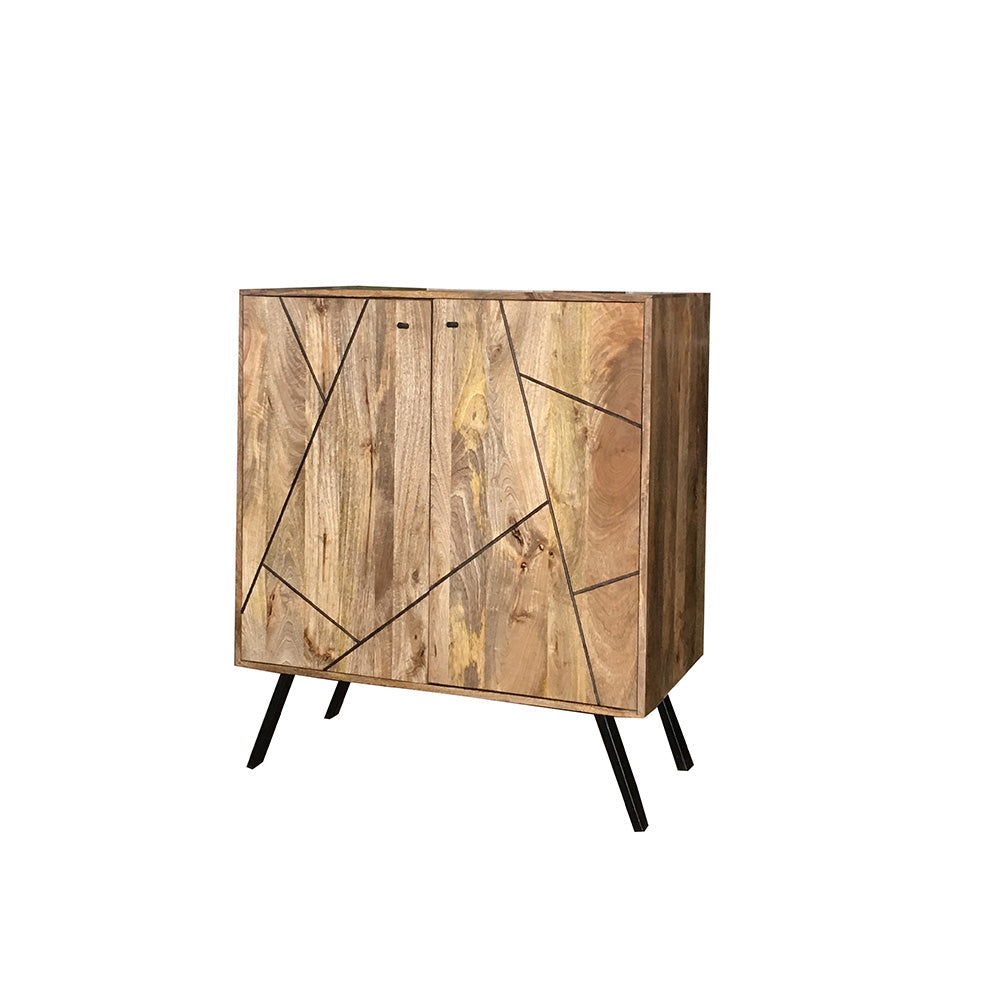 Amar Mango Wood Wine Cabinet