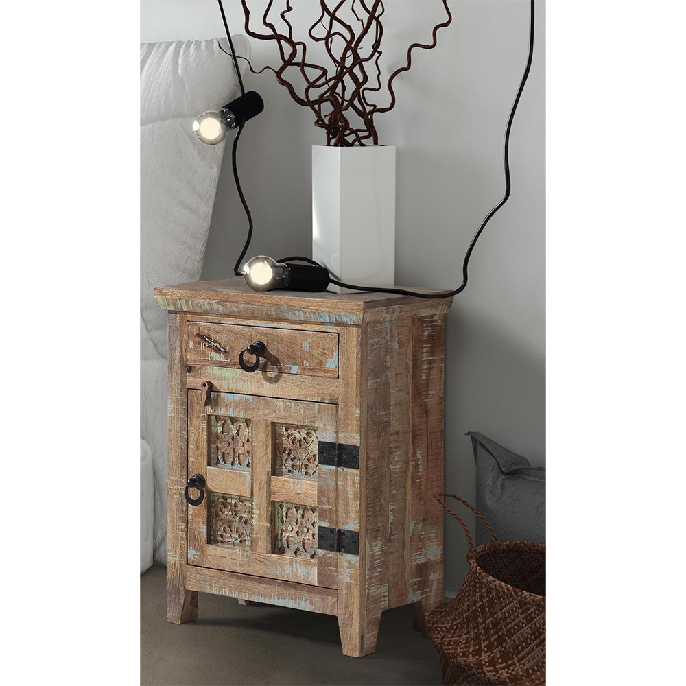 Aravali Mango Wood Bedside Table - Right