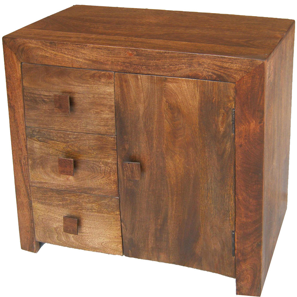 Dakota Mango Wood Three Drawer Sideboard