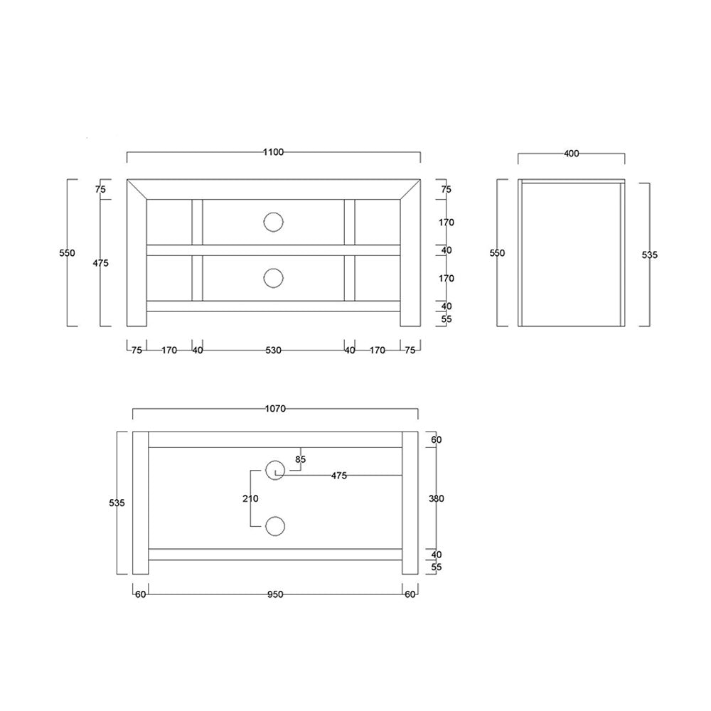 Dakota Mango Wood TV Unit
