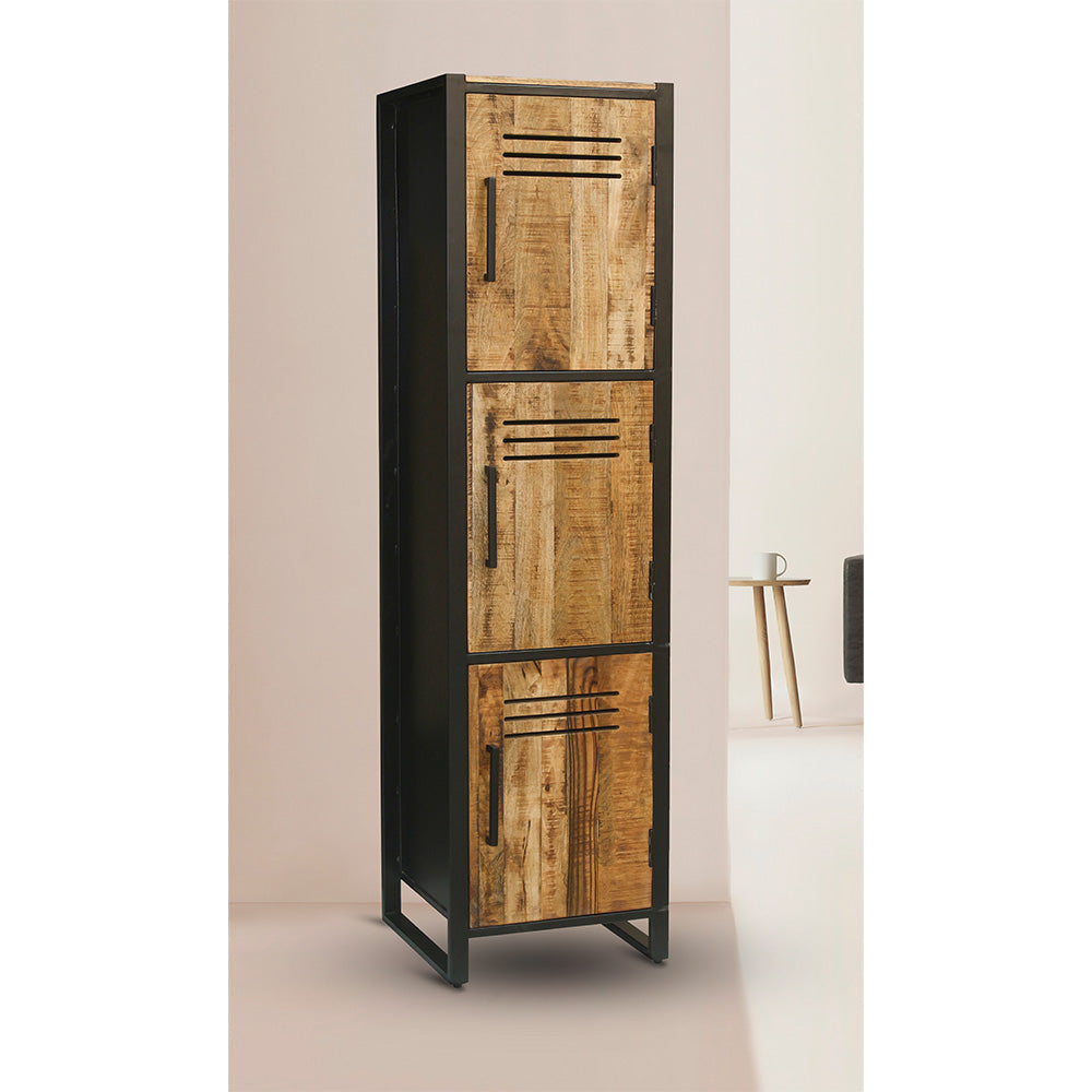 Frais Wood & Metal 3 Drawer Locker