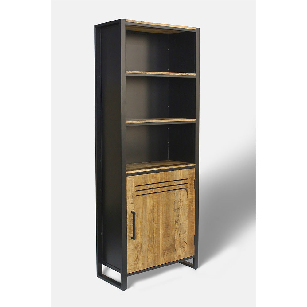 Frais Wood & Metal Tall Bookcase