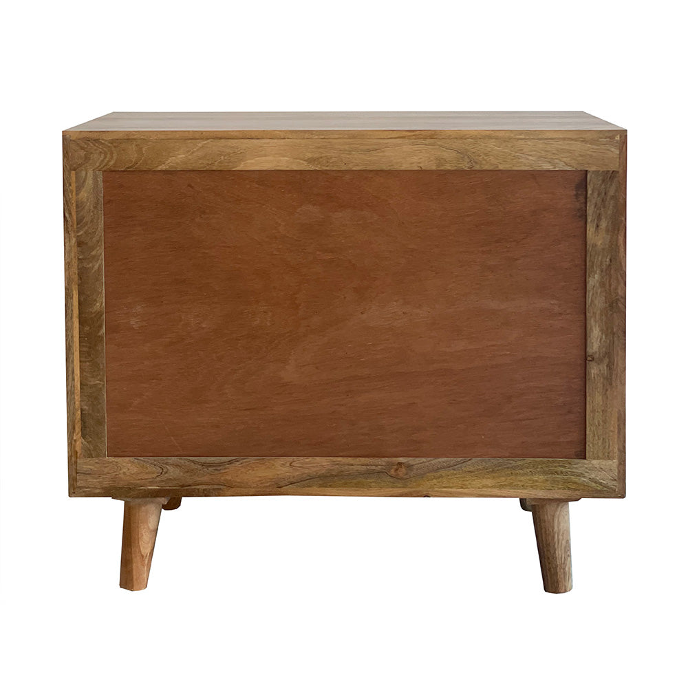 Geometric Mango Wood Small Sideboard