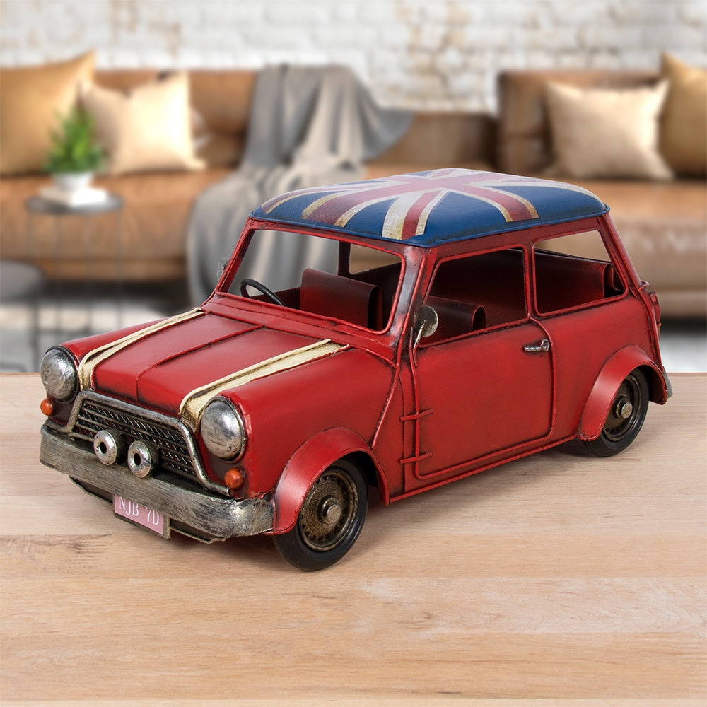 Vintage Classic Red Car Ornament