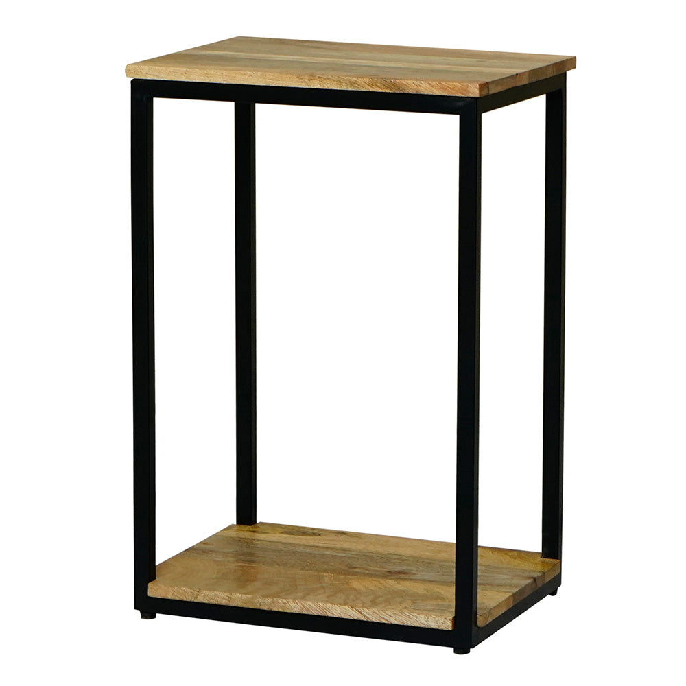 Ravi Light Mango Wood Square Side Table