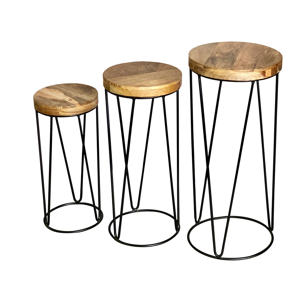 Ravi Set of Three Round Side Tables