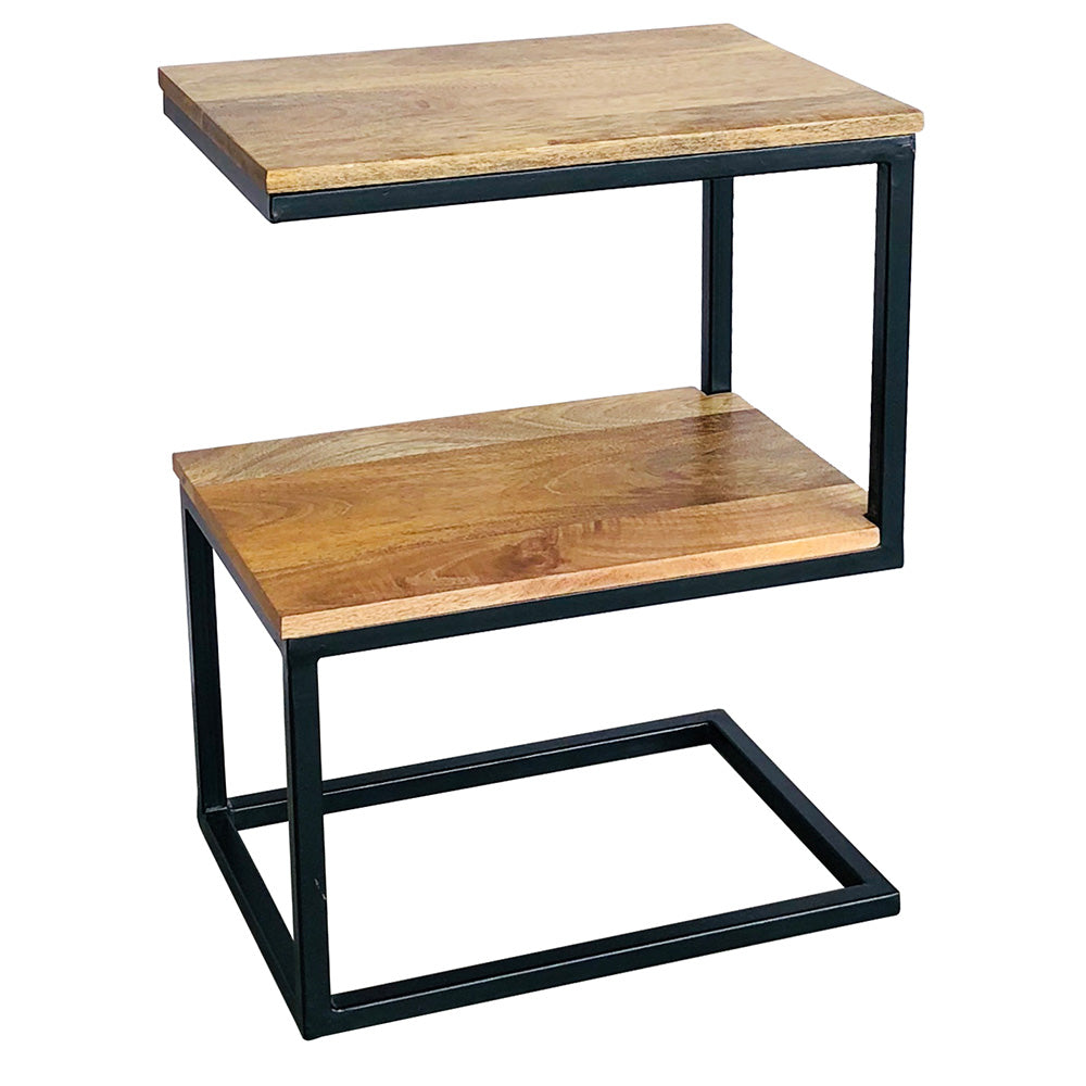 Ravi Mango Wood 'S' Side Table