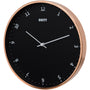 Plymouth 30cm Wall Clock - Black & Rose Gold